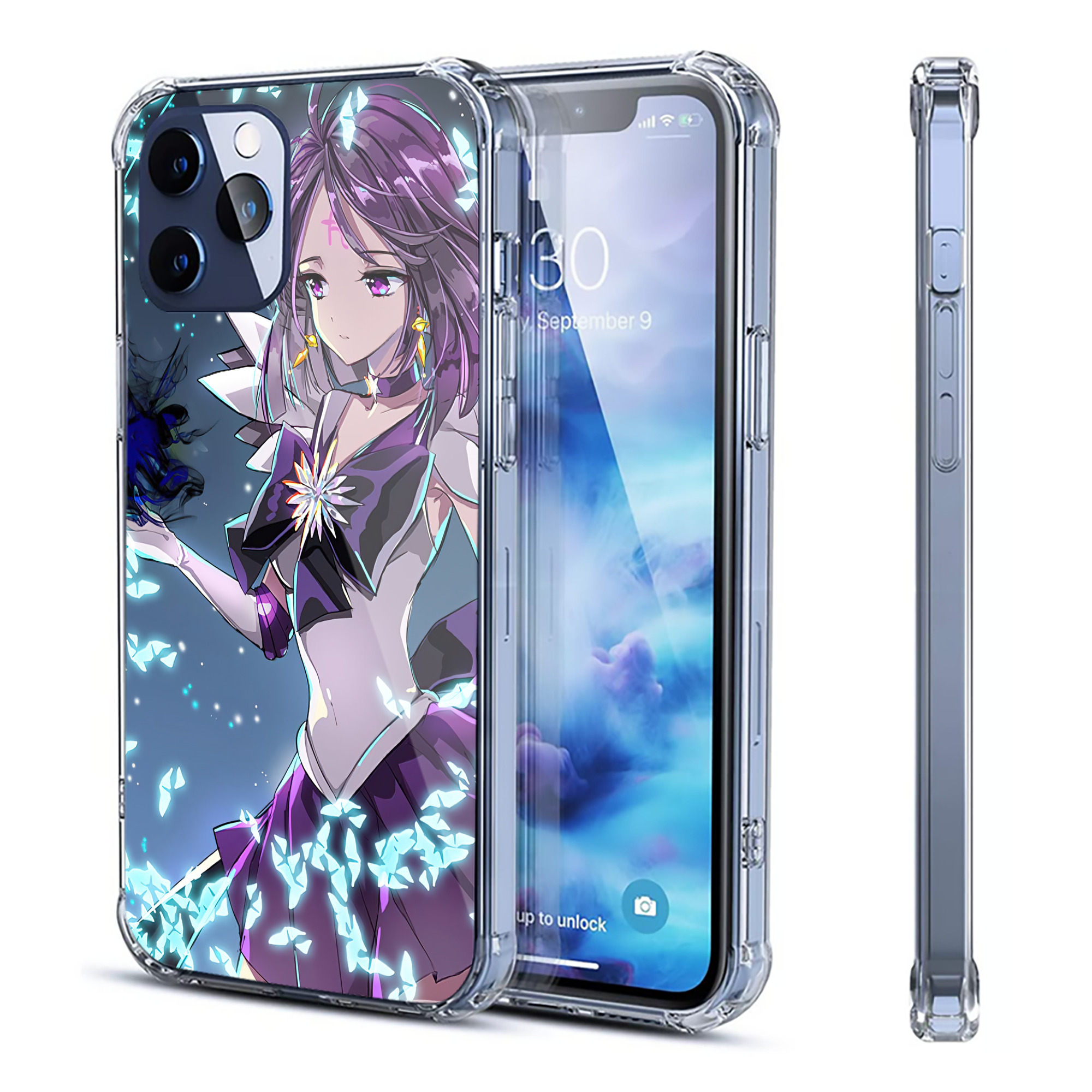 （画像用） 美少女戦士セーラームーン Sailor Moon 【iPhone 12シリーズ対応】透明スマホケース（クリアソフトケース）